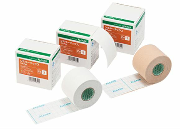 シルキーテックス ベージュ 3号（幅2.5cmx実長5m） 12巻/ラップ 11901 アルケア【返品不可】