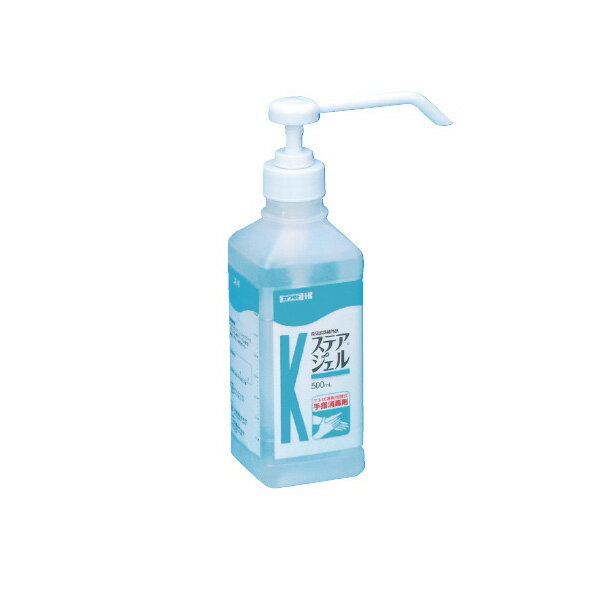 ステアジェル ゲル状速乾性摩擦式手指消毒剤 500mL 1本 川本産業【返品不可】