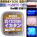 イカタン イカ 短冊 つりエサ用 アミノ酸 イカゴロ漬け イカワタ漬け 紫外線 蛍光発光 ケイムラホワイト イカタン 塩漬け 長さ約5cm 20枚入り 全国一律...