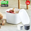 【当店限定特典付】tidy バケットコンテナー Bucket Container 収納コンテナ 10L コンテナ バケット 収納ボックス 収納ケース スタッキング 日本製 耐熱 耐冷 耐衝撃 おしゃれ CE-666-201 ホワイト ティディ アクトワークス