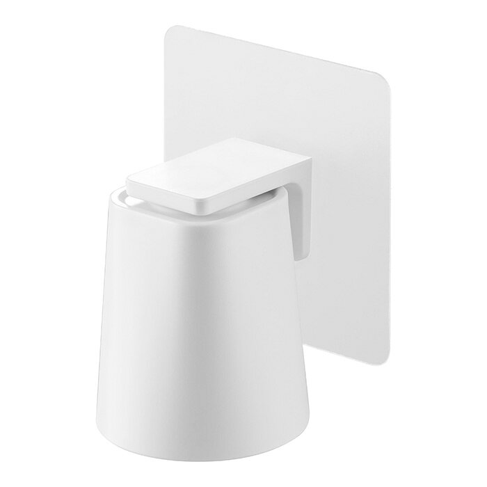 ヤマソロ ポスト・宅配ボックス館の【365日出荷&当店限定特典付き】山崎実業 フィルムフックマグネットマウスウォッシュタンブラー タワー tower 公式 マウスウォッシュカップ うがいコップ コップホルダー 液体歯磨き 洗面台 浴室 ホワイト ブラック 10131 10132｜アングル3