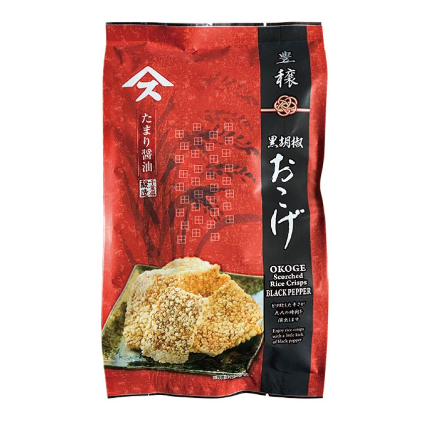 黒胡椒おこげ国産 お米 おかき 米菓 お菓子 おやつ 　手土産　手みやげ　お返し　贈り物　おすすめ　人気　プチギフト　定番