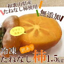 冷凍柿 冷凍たねなし柿 訳あり お試し 1.5kg 和歌山県産 たねなし柿使用 柿シャーベット 送料無料 9月下旬頃より入荷あり次第発送開始予定 【2024年度...