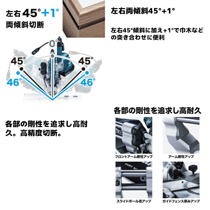 マキタ(makita) LS610DRG 充電式スライドマルノコ 18V 165mm バッテリx1,充電器付