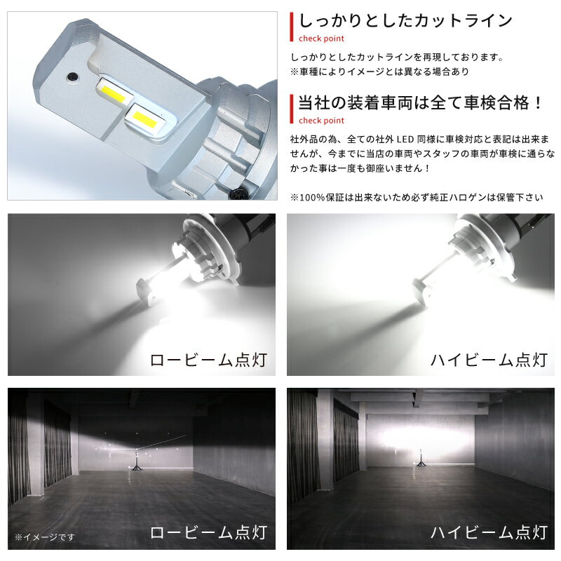 ★お試し価格 車検対応★Z12 キューブ LEDヘッドライト H4 Hi/Lo[H20.11～]【簡単ポン付け】左右2個SET★純正球と交換するだけ★ ※ケーブル&バラスト不要※ LEDバルブ 純正交換 アクセサリ カーパーツ カスタムニッサン 3