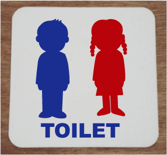 トイレマークアクリルプレート15cm [2]