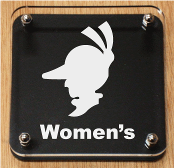 トイレマークW式プレート 15cm トイレマークW式プレート 15cm