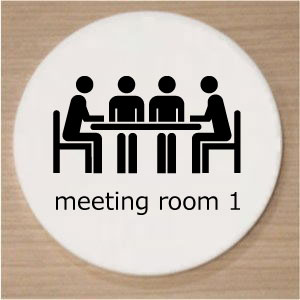 �ڼ�̾���饹�ȴݷ��ץ졼�ȡۡ�meeting1 room 10cm���ԥ��ȥ����󡡥͡���ץ졼�ȡ��������ʥ͡���ץ졼�ȡ�����̾���ġ�ROOM PLATE