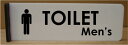 トイレプレート突き出し型トイレマークトイレのプレート両面テープ付きで取り付け簡単オフィス・店舗のトイレにMen's&Ladies