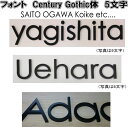 ステンレス艶消し黒色塗装仕上げ4mm厚切り文字表札(裏面ビスだし式)