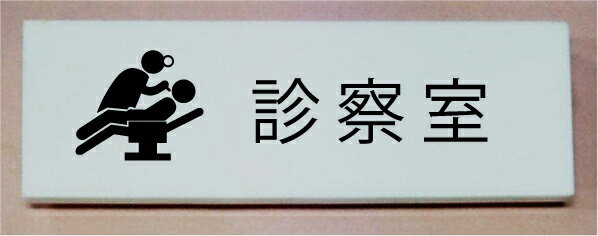 診察室　室名立体プレート　ピクトサイン　ネームプレート　おしゃれなネームプレート　部屋名看板　ROOM PLATE