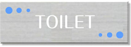 TOILETプレート 150mmx50mm