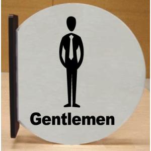 トイレ突き出し丸型プレート　16cmx18cm