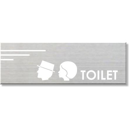 トイレプレート 高級感のあるステンレス製 トイレプレート 高級感のあるステンレス製