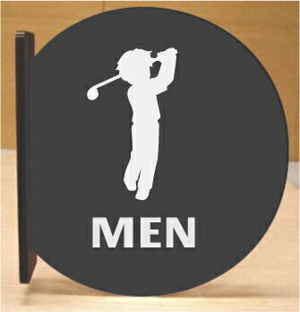 トイレ突き出し丸型プレート　16cmx18cm