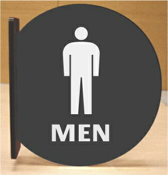 トイレ突き出し丸型プレート　16cmx18cm