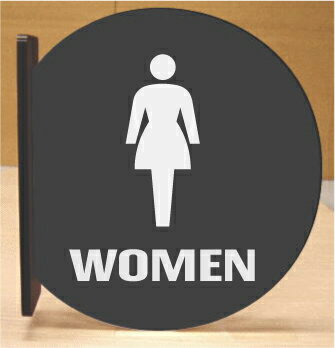 トイレ突き出し丸型プレート　16cmx18cm