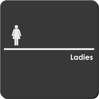 トイレマークプレート15cm