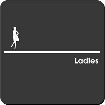 トイレマークプレート15cm