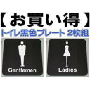 トイレプレート男女2枚組アクリル製