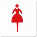 トイレマークアクリルプレート15cm