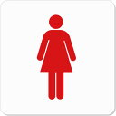 トイレマークアクリルプレート15cm