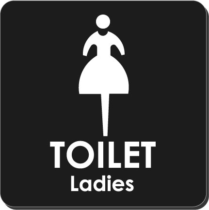 トイレマークアクリルプレート10cm