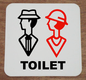 トイレマークアクリルプレート20cm