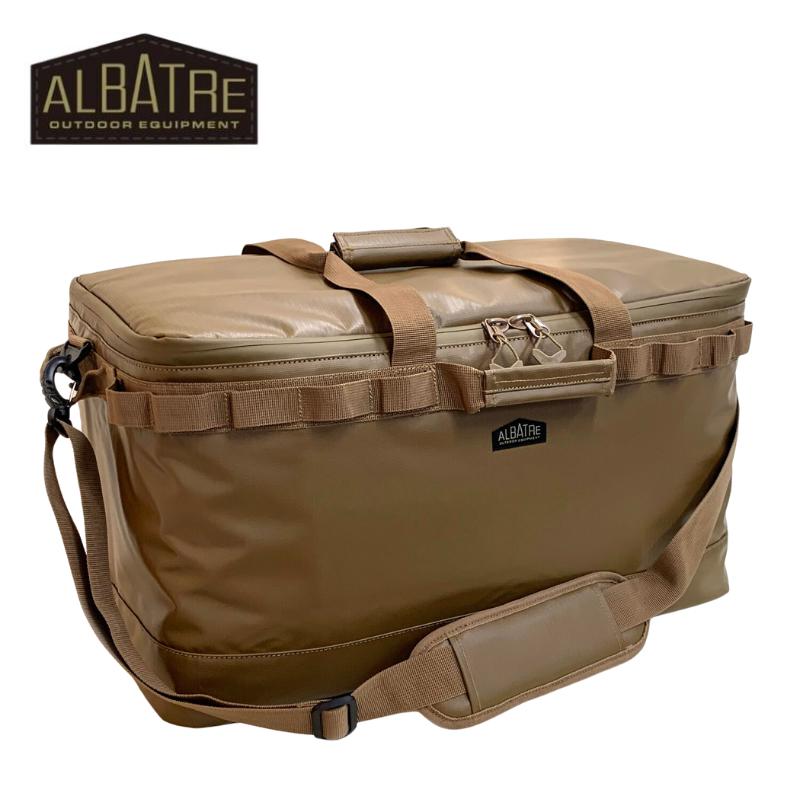 52L アルバートル（ALBATRE）AL-OB102T 防水大型収納バッグ 防災用品収納 スポーツ用品の収納 用途の多い収納バッグ　ソフトタイプ ブラウンギア サンドカラーギア お花見 キャンプにも　ソフトコンテナ