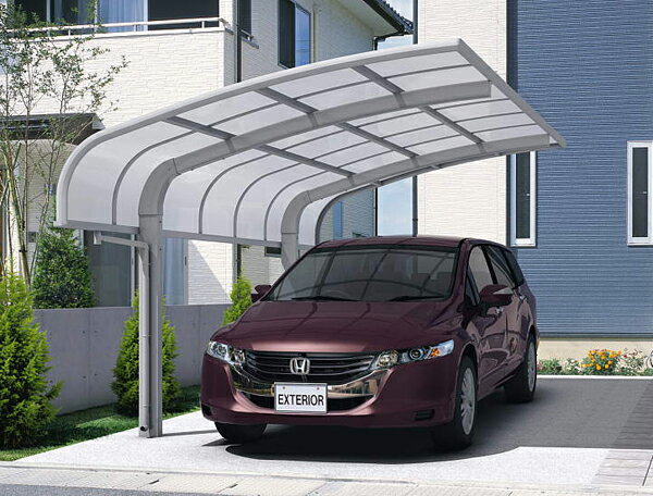 カーポート1台用　エクオーレNex　5124　H1850　基本セット　ポリカ　三協　地域限定　送料無料