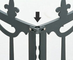 柵　フェンス　三協立山鋳物フェンス用　コーナー部品　1組　全商品共通