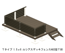 ウッドデッキ 人工木 樹脂 リウッドデッキ200 Tタイプ 1.5間6尺(2651×1820mm) 基本 3点セット ( デッキ + ルシアスフェンスA02型 ...