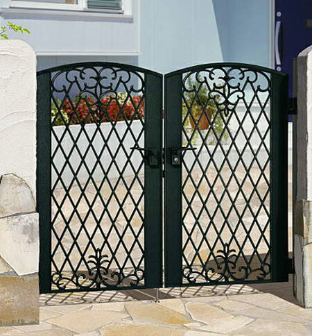 門扉　門柱タイプ　鋳物　キャスモア1型　両開き　アイアン 0712　三協立山