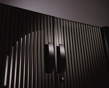 木調 門扉 門柱タイプ J.モダン 2型 両開き 0816 (全幅1870mm)タッチ錠 三協 木目調 関東〜中国地方限定品