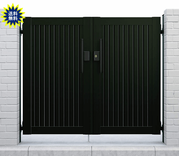 アルミ　門扉　両開き シンプレオ門扉　6型　門柱セット　06-14(全幅1406)　YKK　AP