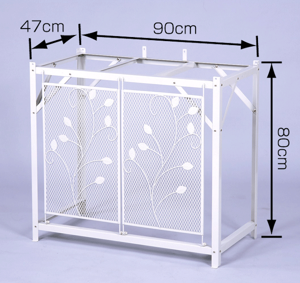 エアコン 室外機カバー　スチール製　本州 送料無料　組立式