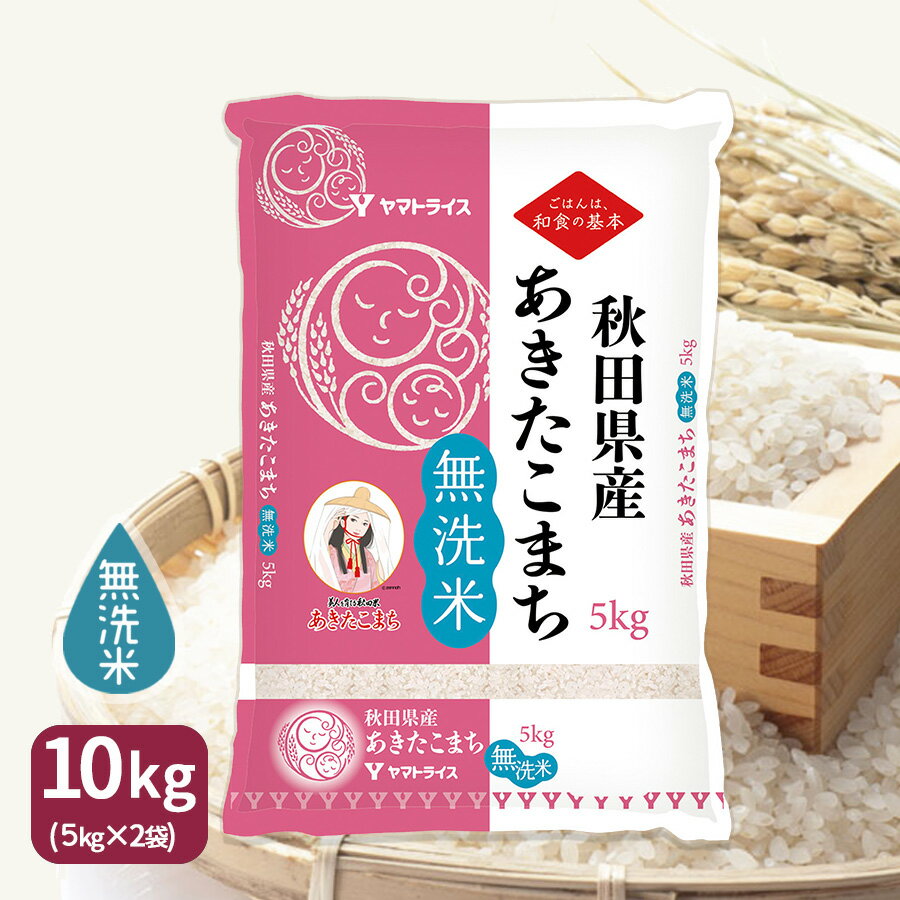 あきたこまち 無洗米 あきたこまち 秋田県産 10kg(5kg×2) 令和5年産お中元 お歳暮 ギフト 贈答