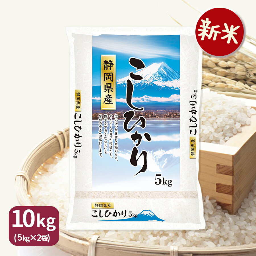 【新米】こしひかり 10kg 5kg×2 令和7年産 静岡県産 産地直送
