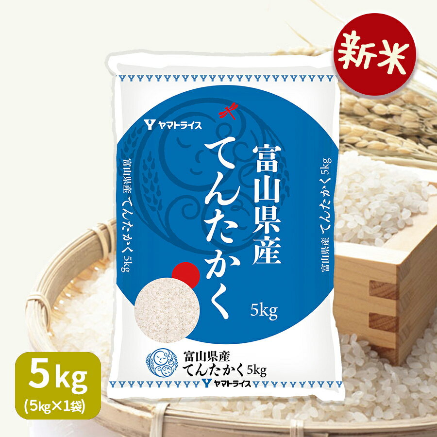 新米 富山県産てんたかく 5kg 令和3年産 米 お米