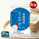 新米 富山県産てんたかく 20kg(5kg×4) 令和3年産 米 お米