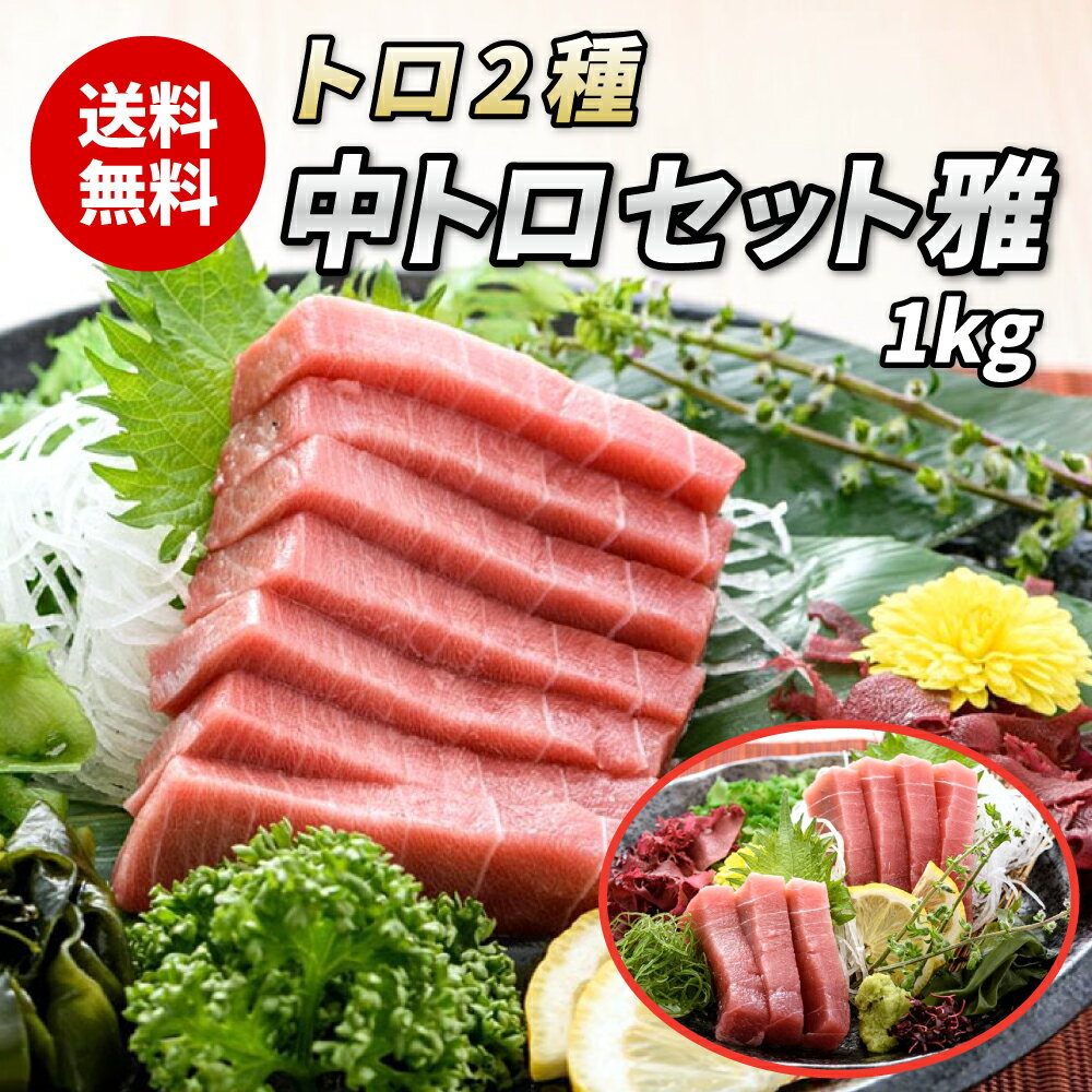 【マグロ中トロ2種セット雅 1kg】まぐろ 福袋 中とろ 本鮪 本まぐろ 本マグロ メバチマグロ メバチまぐろ バチマグロ マグロ 鮪 ブロック 柵 サク 冷凍 刺身 刺し身 お刺身 お刺し身 海鮮丼 マグロ丼 まぐろ丼 寿司 手巻き寿司