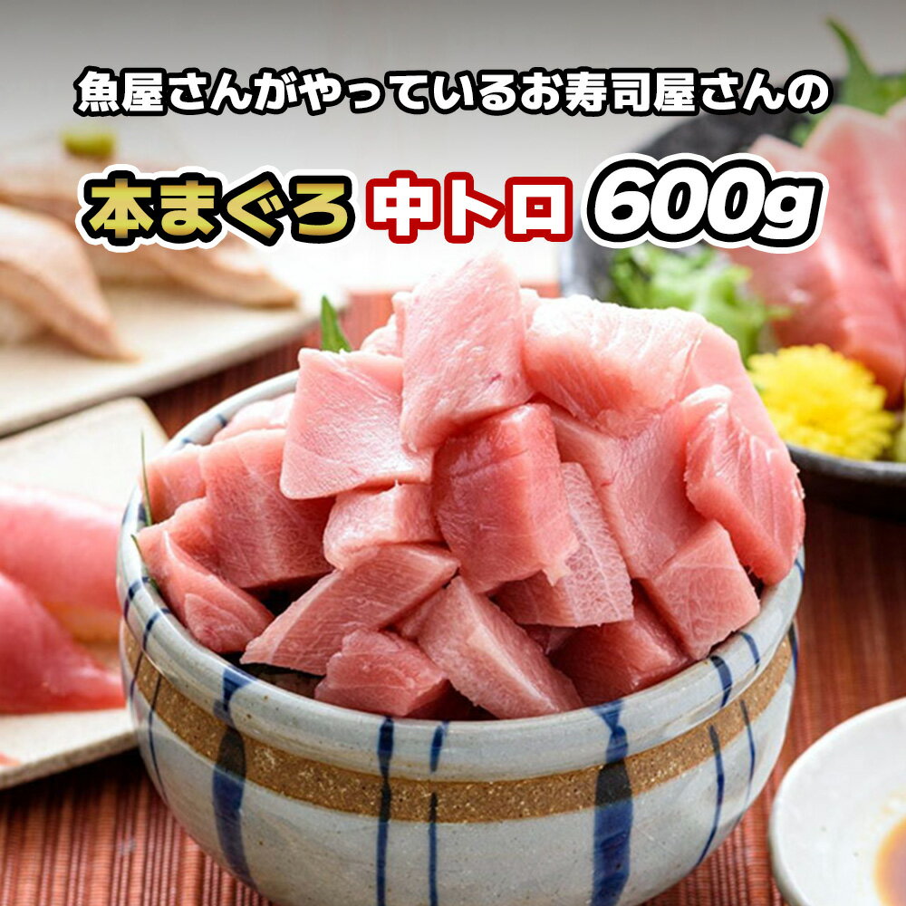 【本マグロ 中トロ 600g】中とろ 本鮪 本まぐろ 本マグロ マグロ 鮪 まぐろ 冷凍 刺身 お刺身 海鮮丼 ..