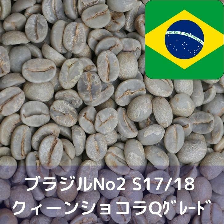 コーヒー生豆 ブラジルNo2 S17/18 クィーンショコラ Qグレード 1kg 送料無料 コーヒー豆 自家焙煎 ギフト お中元 ドリップ あす楽