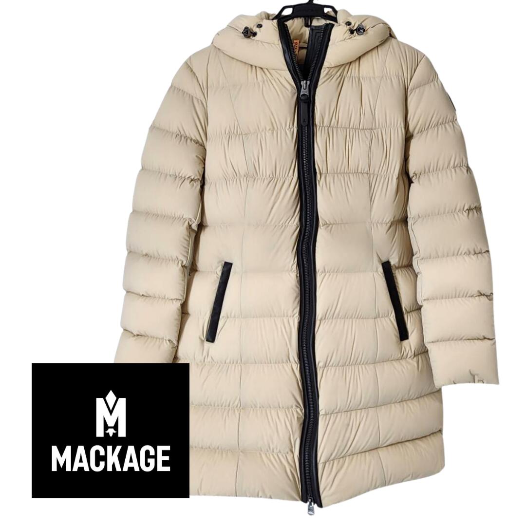 Rakuten - 中古 クリーニング済み マッカージュ サイズM ダウンジャケット ダウンコート Mackage ダウン ダウンコート コート 高級