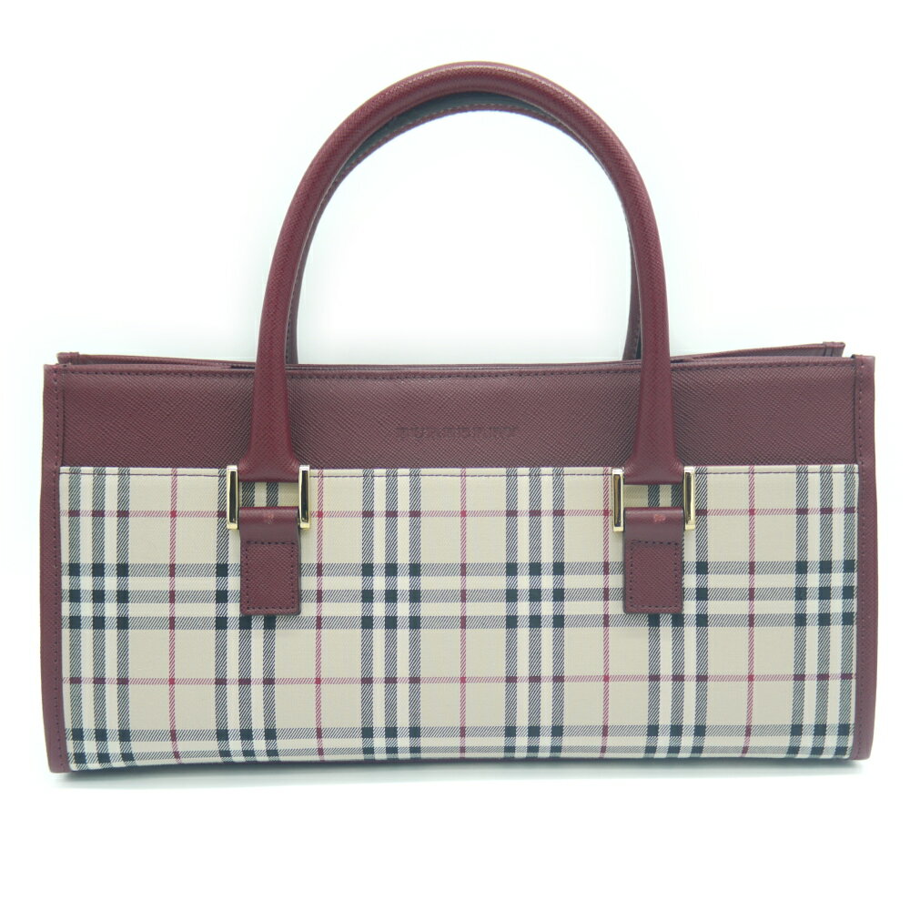 BURBERRY バーバリー ノバチェック柄 ハンドバッグ Y03581