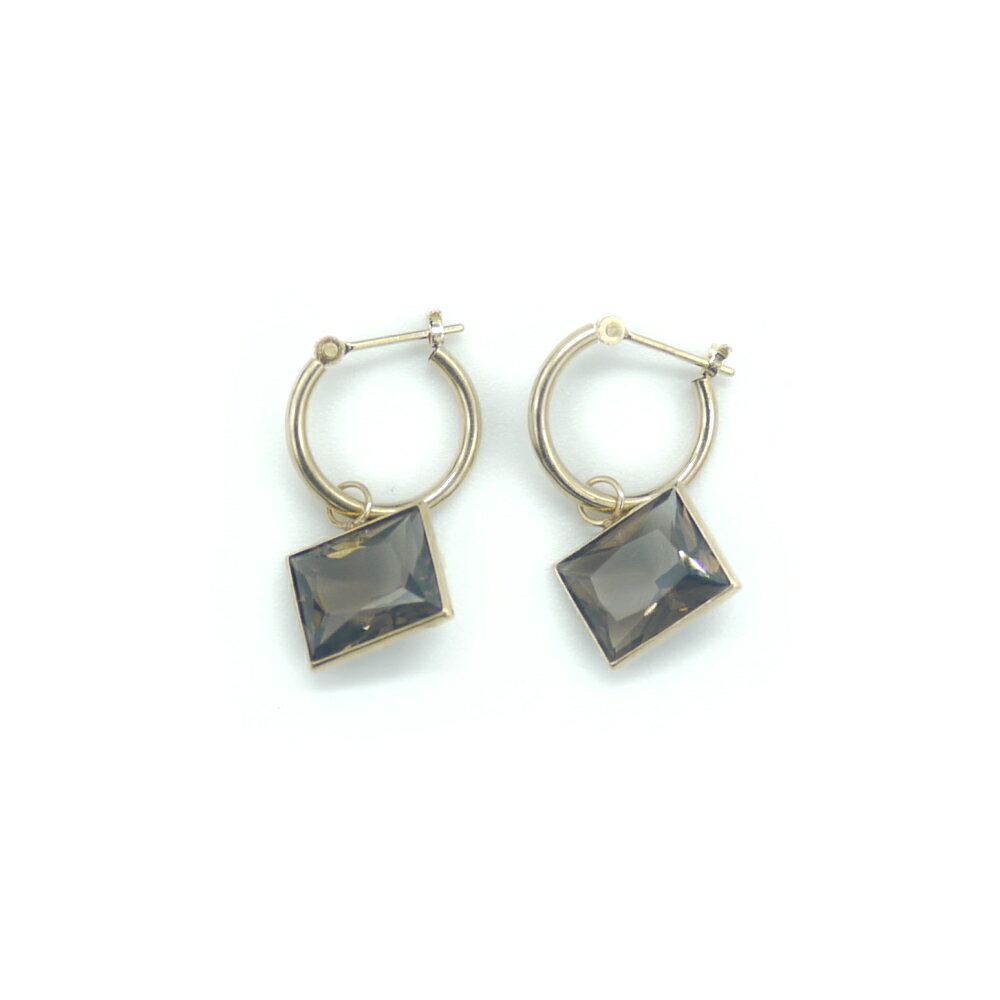 【中古】 K18スモーキークォーツ...