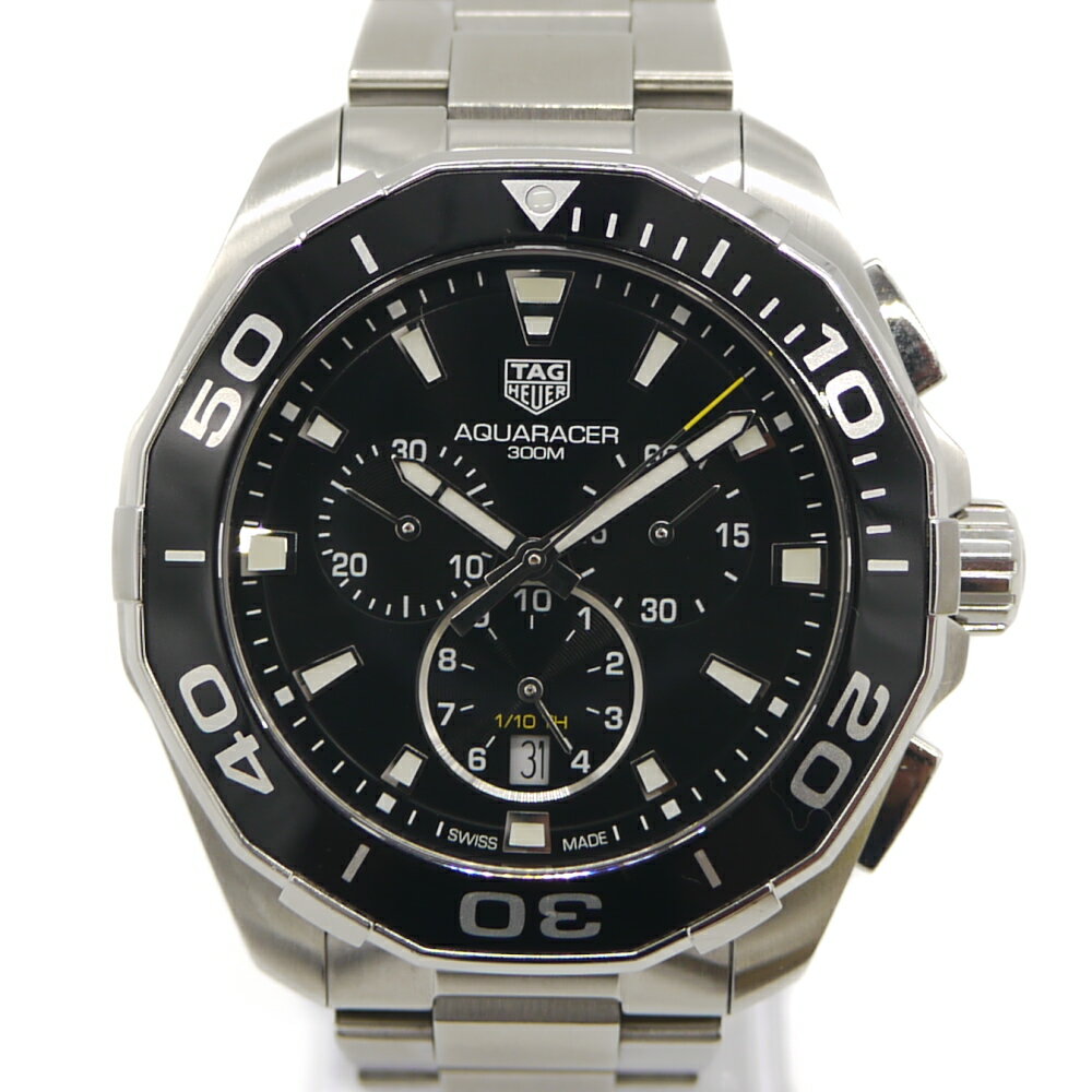 【中古】TAGHeuer タグホイヤー アクアレーサー クロノグラフ CAY111A デイト クォーツ 300m防水 Y04584