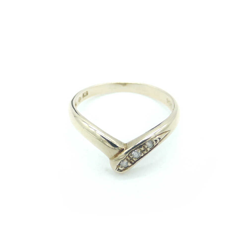 K9 ダイヤモンド デザインリング 9金 指輪 11号 Y01275