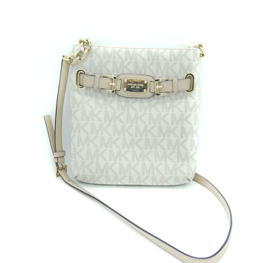 【中古】MICHAEL KORS マイケルコース ハミルトン 斜め掛け ショルダーバッグ オフホワイト 35F2GHMC3B VANILLA Y01387 【中古】MICHAEL KORS マイケルコース ハミルトン 斜め掛け ショルダーバッグ オフホワイト 35F2GHMC3B VANILLA Y01387
