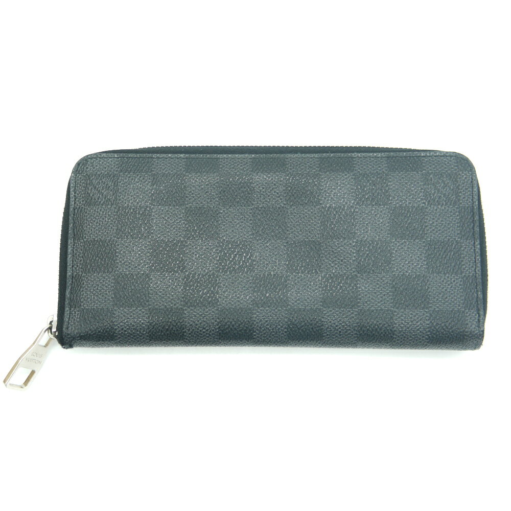 【中古】LOUIS VUITTON ルイ・ヴィトン ジッピーウォレット ヴェルティカル ダミエグラフィット M63095 ※イニシャル刻印有 Y01942